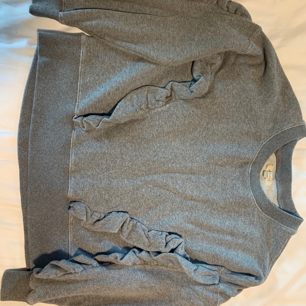 Madewell Ruffle Sweatshirt - Picture 4 of 5